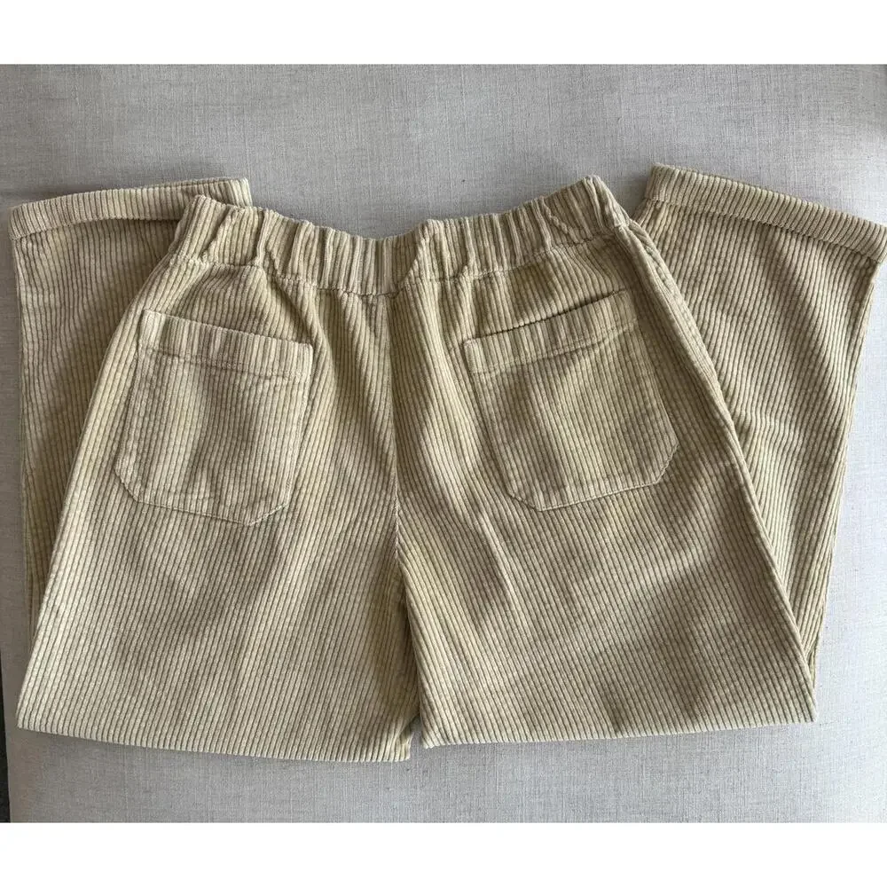 LABO.ART Panta Paride Velluto Corduroy Trousers Light Tan in Size 2 / Medium